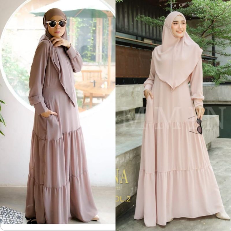 DRESS GAMIS SYARI ZUBEIDI DEANARA BY UMMINA ORIGINAL