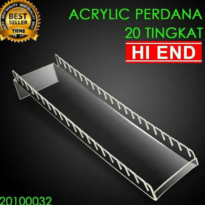 

Acrylic Perdana / tempat pajangan kartu 20 Tingkat/ akrilik voucer