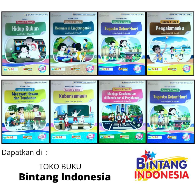 Bintang Indonesia Jakarta_Buku Pelajaran Tematik 1 Tema 1-8 kelas 1SD/MI Kurikulum 2013 Edisi Revisi-Tematik 2