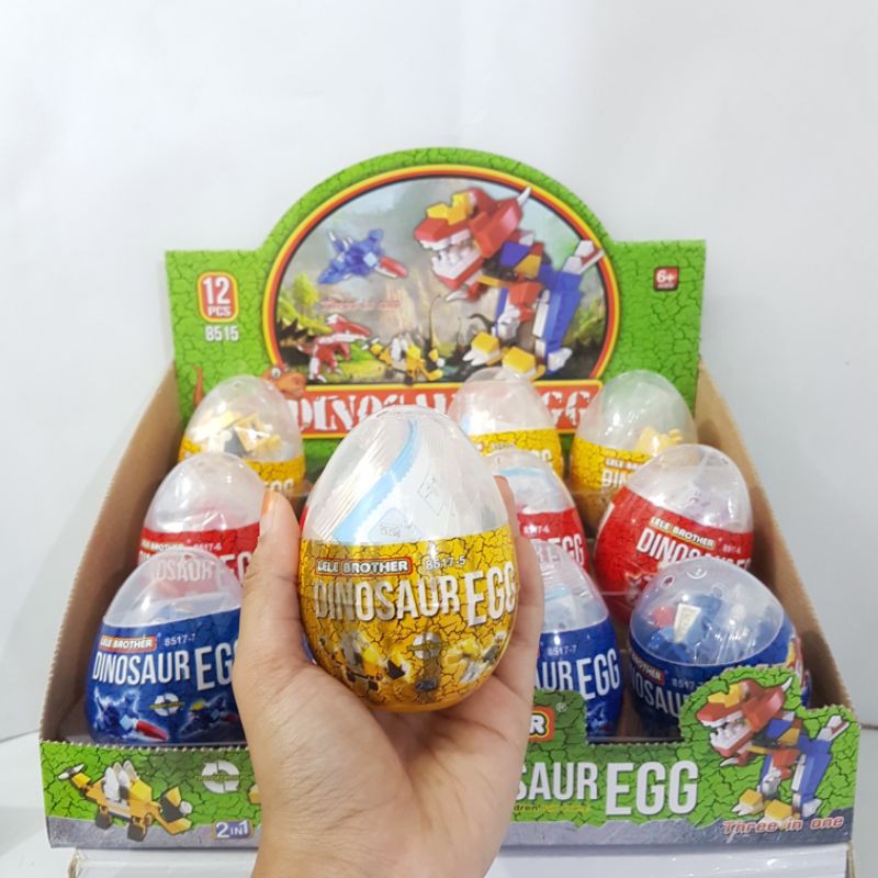 Mainan Brick Transformers Block 3in1 model egg/ mainan telor surprise/ mainan anak edukasi