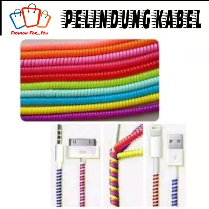 Pelindung Kabel Spiral 1 Warna / 2 Warna / 3 Warna