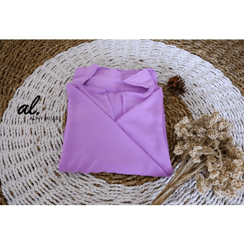 Alny Hijab - CARDIGAN YOLA BATWING BASIC OUTER ATASAN WANITA-YOLA LILAC