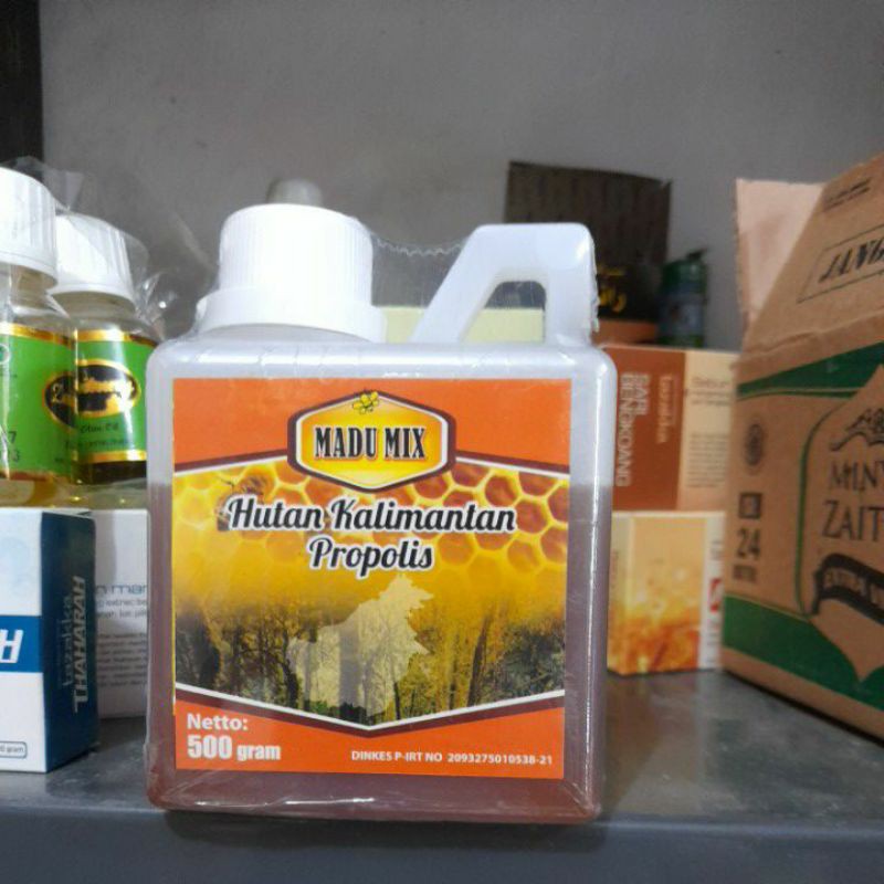 

Madu Mix Plus Propolis 500gr Madu Hutan Kalimantan