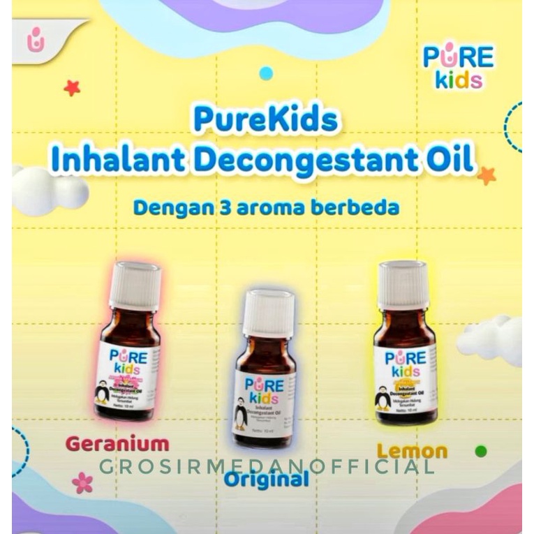 COD - PURE KIDS BABY  DECONGESTANT INHALANT - ANAK SUSAH BERNAFAS DAN HIDUNG TERSUMBAT