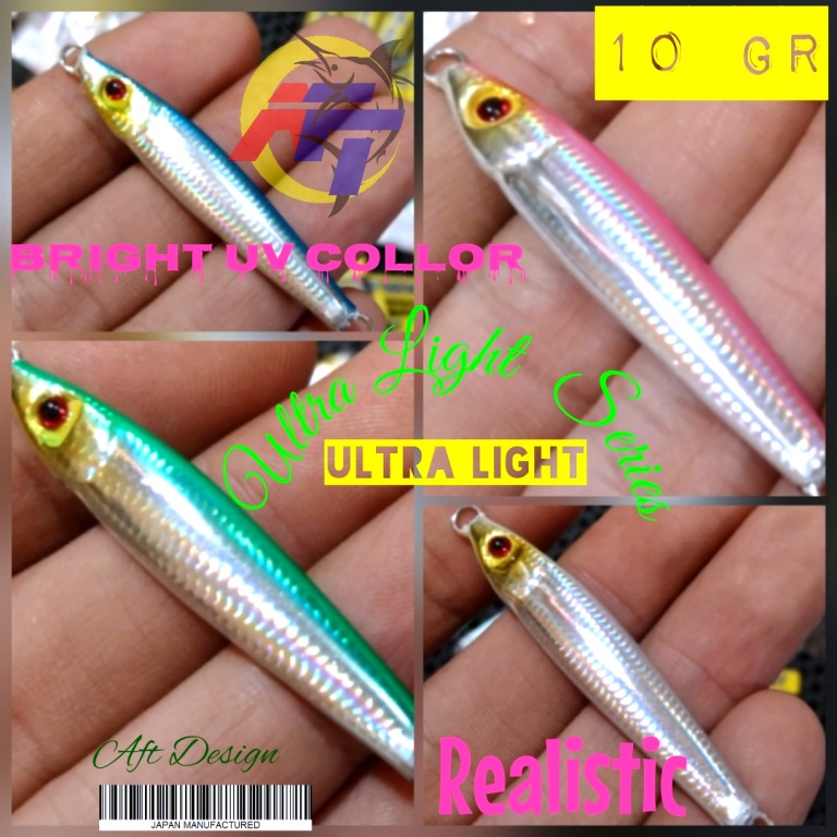 LURE JIG CAST METAL JIG MICRO JIG ultra light ul 10 gram wader TERI