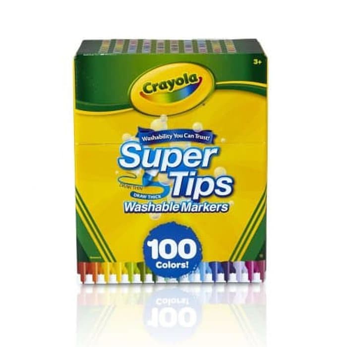 

Crayola Super Tips Fine Line Washable Markers 100 Count Diskon