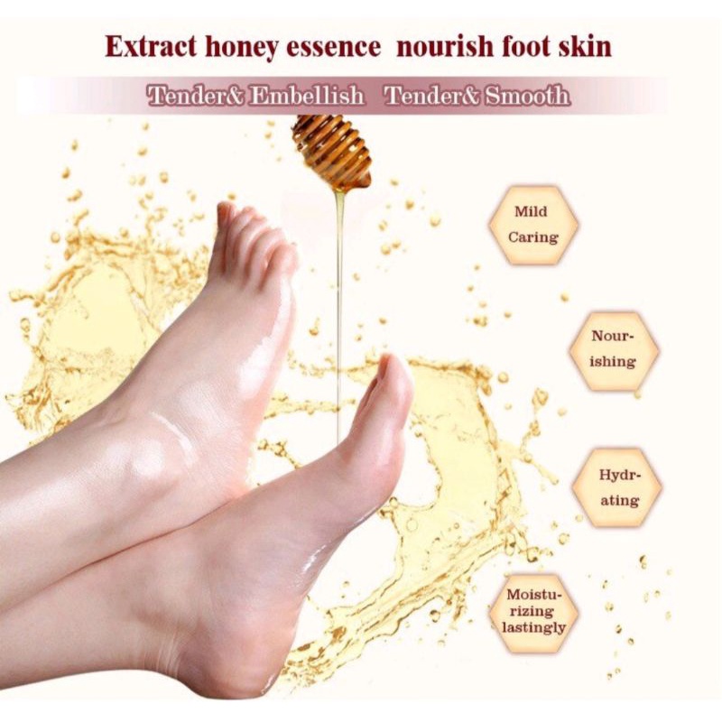 Foot Mask / Masker Kaki / Perawatan Kaki Tumit Pecah &amp; Mengangkat Sel-Sel Kulit Mati / Masker Kaki Melembutkan Kaki / Masker Kaki Atasi Kulit Kaki Kering Kasar Pecah-Pecah / Masker Kaki Merawat Tumit Pecah-Pecah / Masker Menghilangkan Kapalan &amp; Bau Kaki