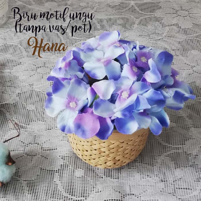 bunga plastik hydrangea/bunga plastik dekorasi/bunga artificial-3
