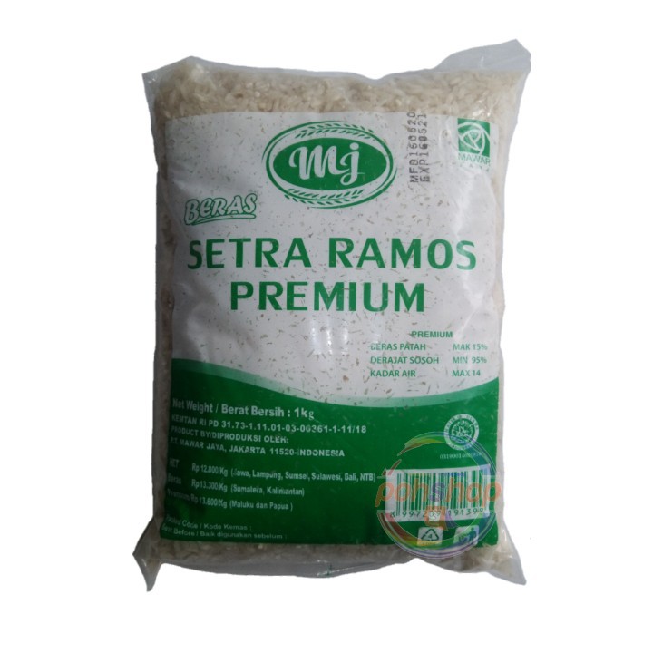 Mawar Jaya Beras Setra Ramos Premium 1 Kg Indonesia