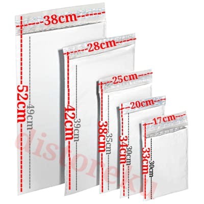 isi 50pcs 38x52 PLASTIK AMPLOP POLYMAILER SILVER KANTONG PACKAGING OLSHOP