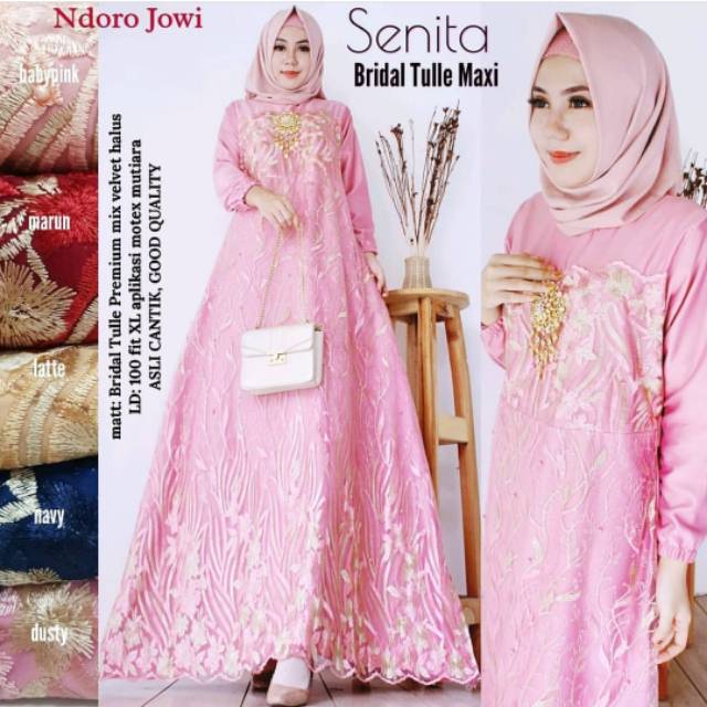 Grosir gamis brukat PREMIUM @127K min 3pcs