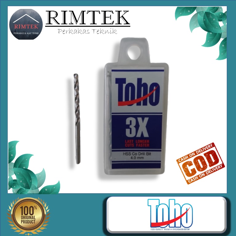MATA BOR HSS COBALT 4 mm TOHO / MATA BOR BESI 4mm Cobalt TOHO