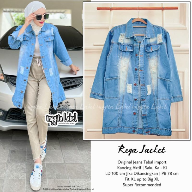 JAKET JEANS WANITA HIJAB REGA JACKET