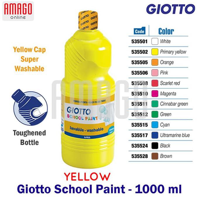 

HOT SALE GIOTTO SCHOOL PAINT - YELLOW - 1.000 ml - 535502