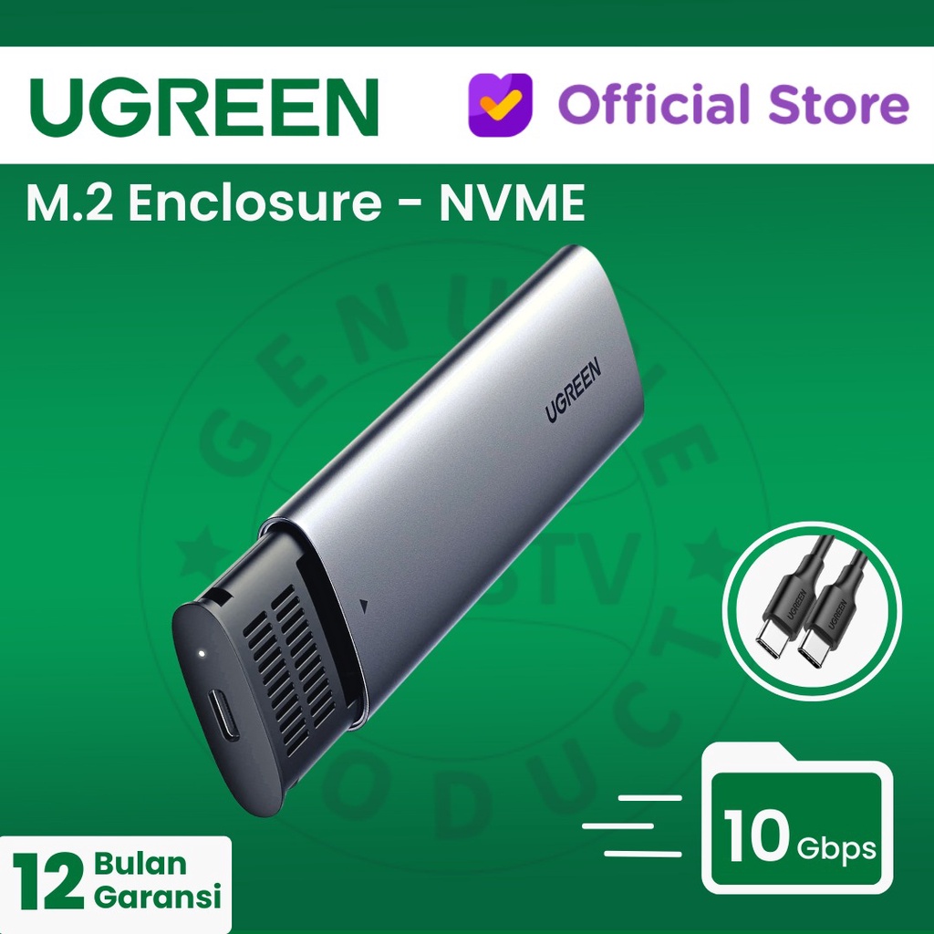 UGREEN SSD Casing / Enclosure M.2 NVME/SATA (M2) Slim