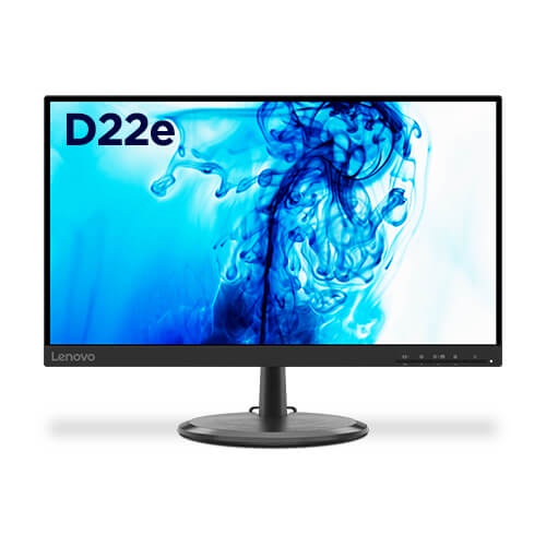 Monitor LED Lenovo D22E-20 FHD 22 Inch Frameless HDMI - VGA Bergaransi