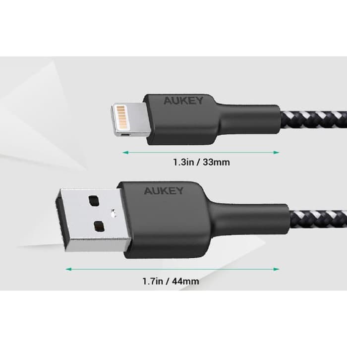 Aukey CB-BAL3 USB-A to Lightning MFI USB Lightning Cable 1.2M CBBAL3