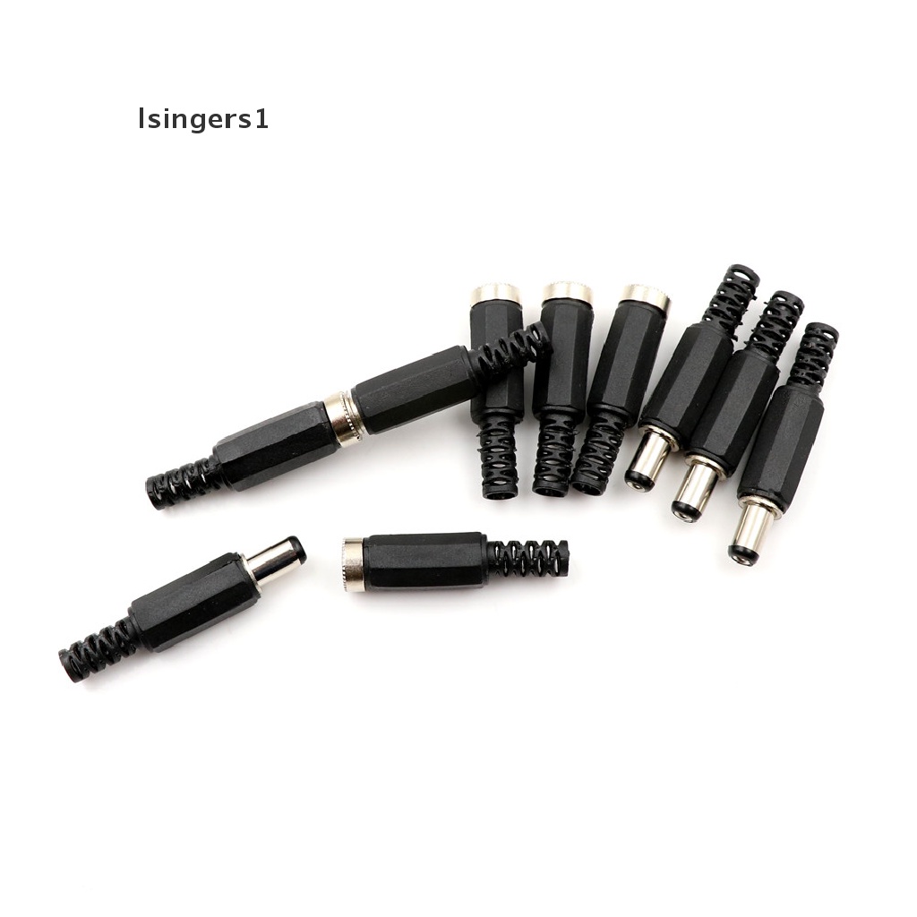 (lsingers1) 10pcs Jack Power DC 5.5x2.1mm + Male