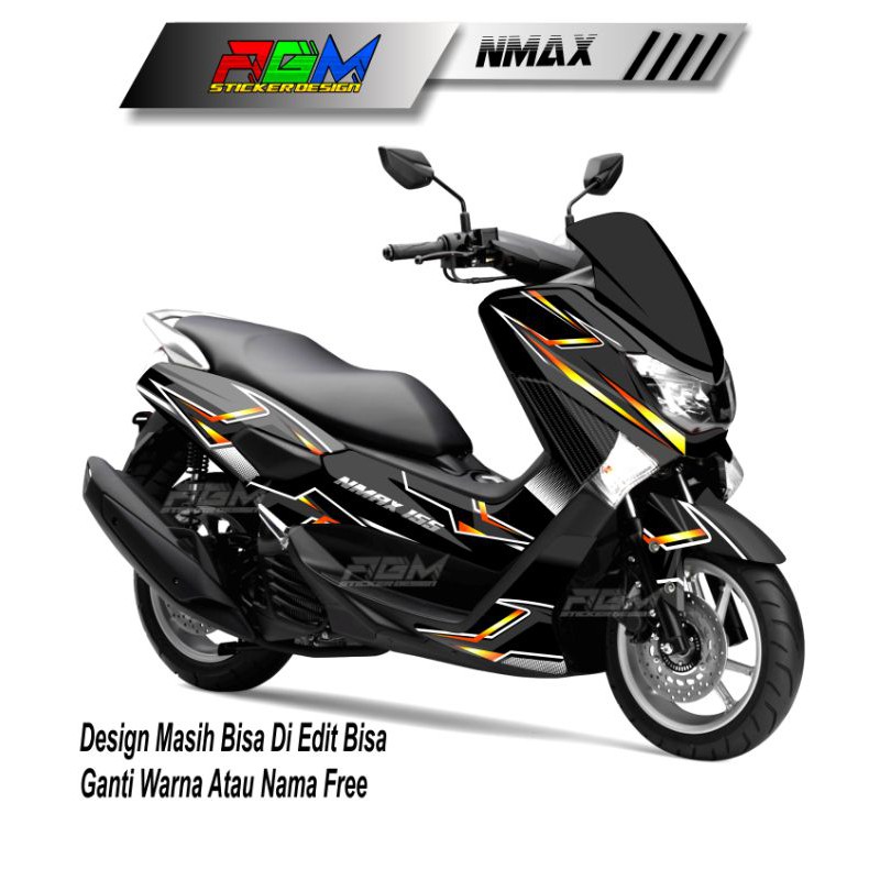 Decal Sticker Yamaha Nmax 150 Old Full Body Motif Garis
