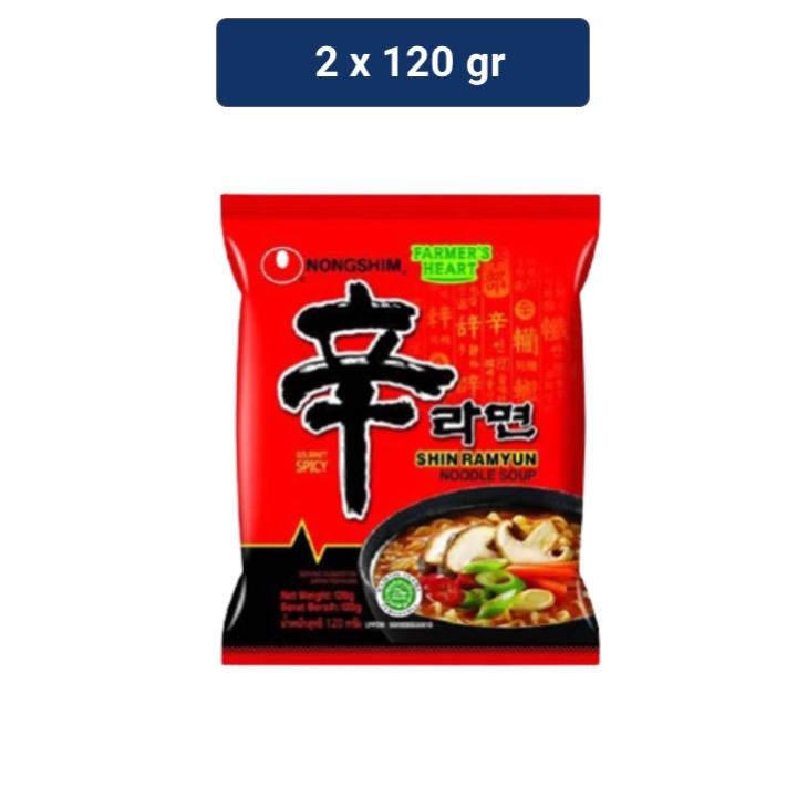 

Nong Shim Shin Ramyun Spicy Mushroom 120 gr x 2 pcs