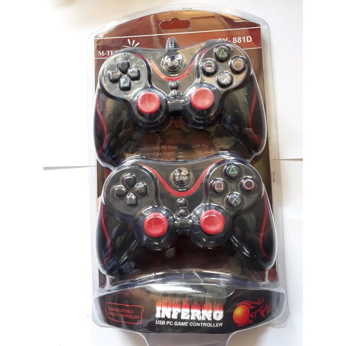 stik ps double/Stick M-TECH Gamepad Dual Controller USB PC Joystick - GAMEPAD DUAL Inferno M-Tech