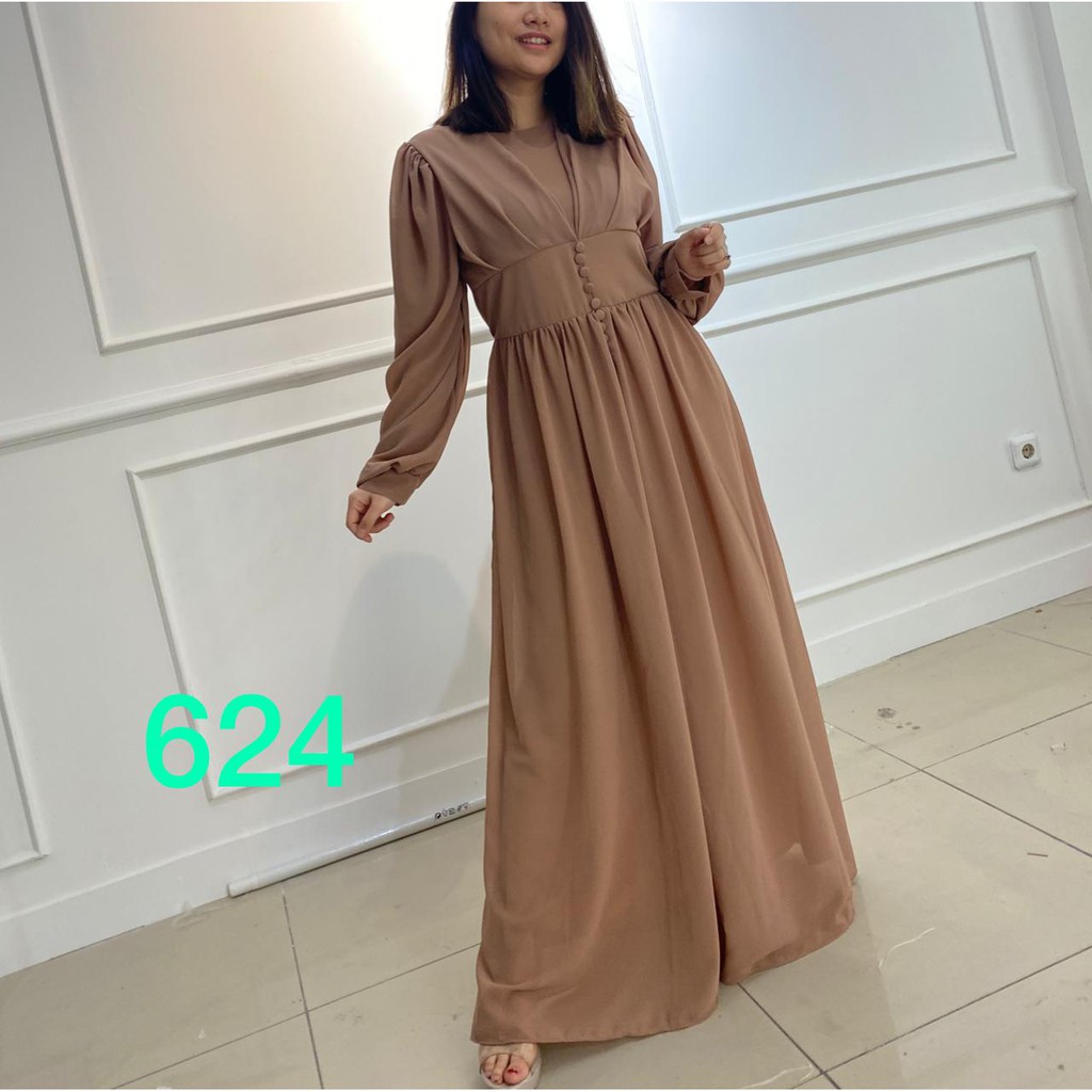 624# longdress fashion muslim terbaru // dress muslim//BAJU MUSLIM TERBARU