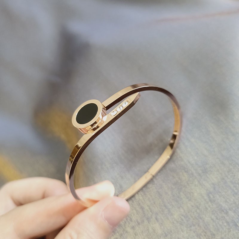 (C0D) gelang bangle wanita kualitas bagus bahan titanium tidak luntur rose gold impor murah