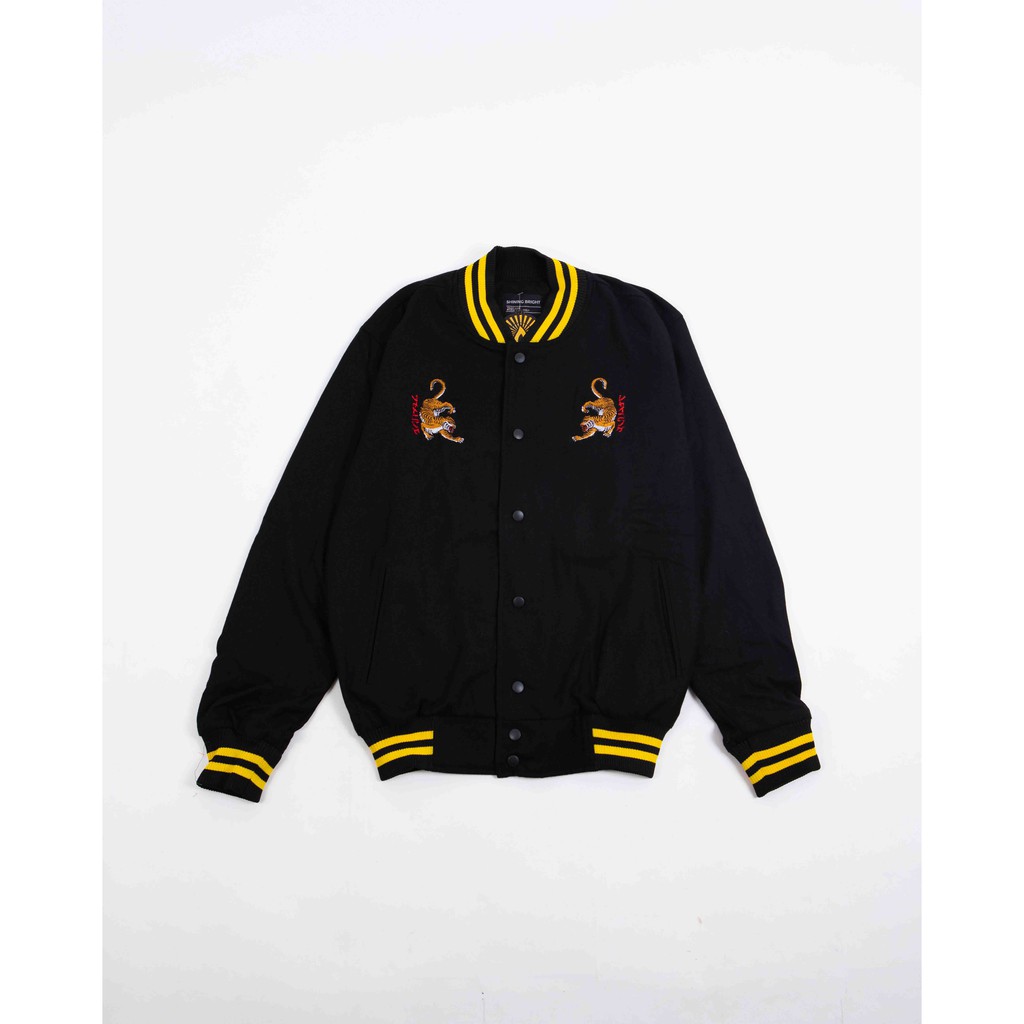 Shining Bright Tora Varsity Jakcet - Black