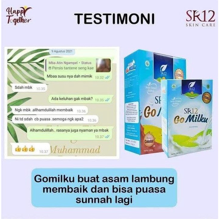 GoMilku SR12 Susu Kambing Murni Susu Etawa Untuk Paru Paru Asma Maag Batuk Diabetes Kolesterol Jantung Vertigo Susu Etawa Bubuk