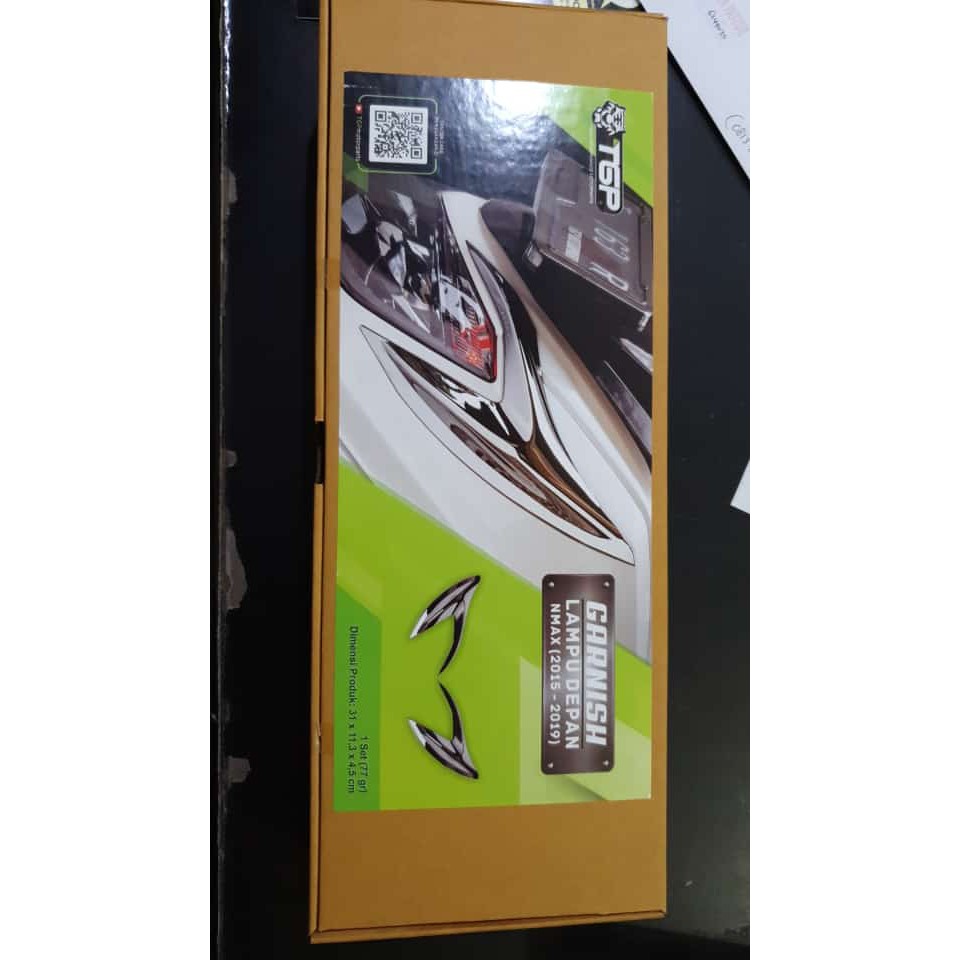 TGP GARNISH LAMPU DEPAN YAMAHA NMAX 2015 - 2019 COVER LIS LIST LAMPU DEPAN