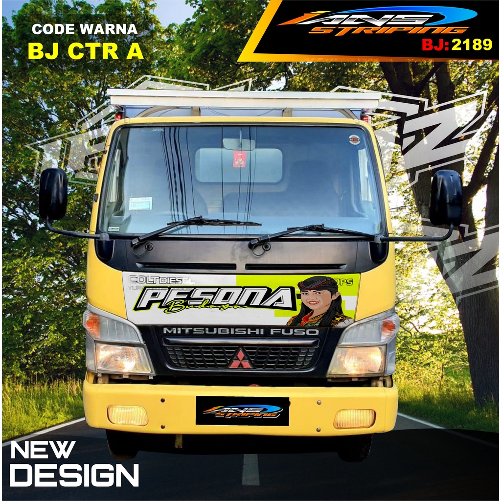 STIKER KAP DEPAN TRUK FUSO / STIKER KABIN TRUK RAGASA,UMPLUNG / STIKER KAP CUP DEPAN TRUK DINA,FUSO