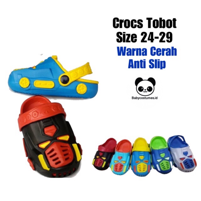 LOKAL CROCS  TOBOT 2 6 tahun Sandal  anak laki  laki  sandal  