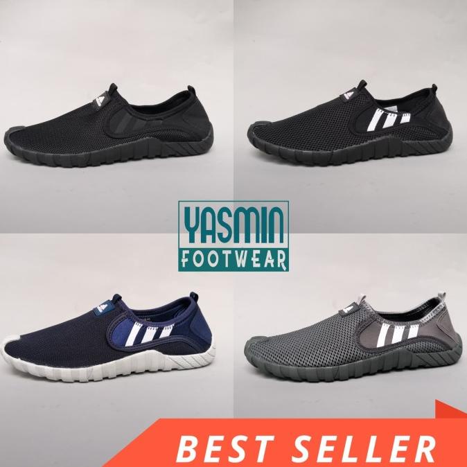 Sepatu Adidas Jawpaw Slip on Pria HQ / Sepatu Sepeda Casual Lc