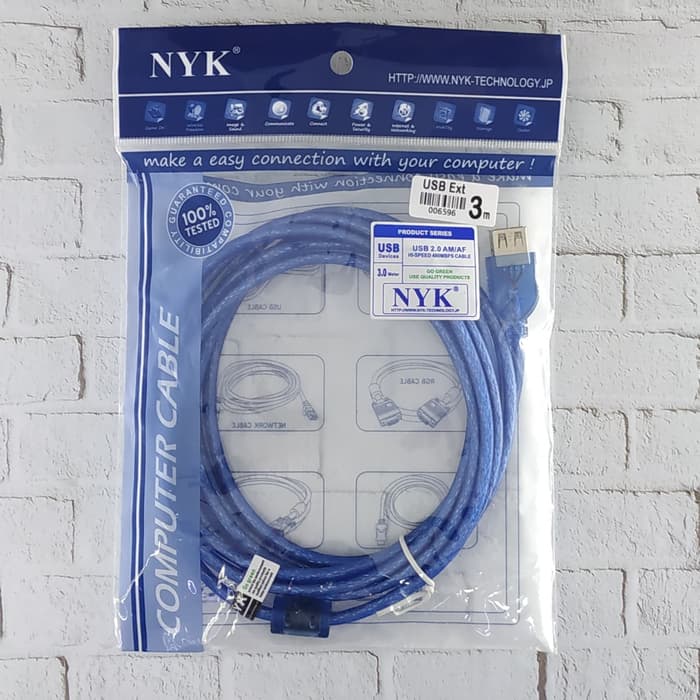 NYK Kabel USB male to female Extension 3M