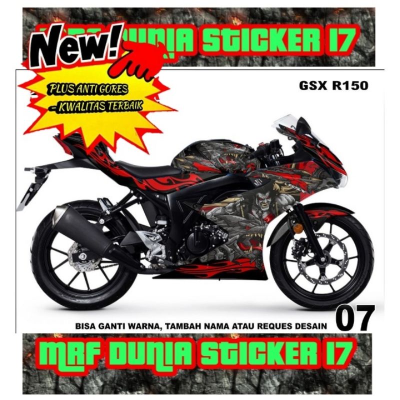 Sticker Striping Motor Gsx 150R Full Body dekal motor Gsx 150R Full Body Stiker Decal motor Gsx 150R