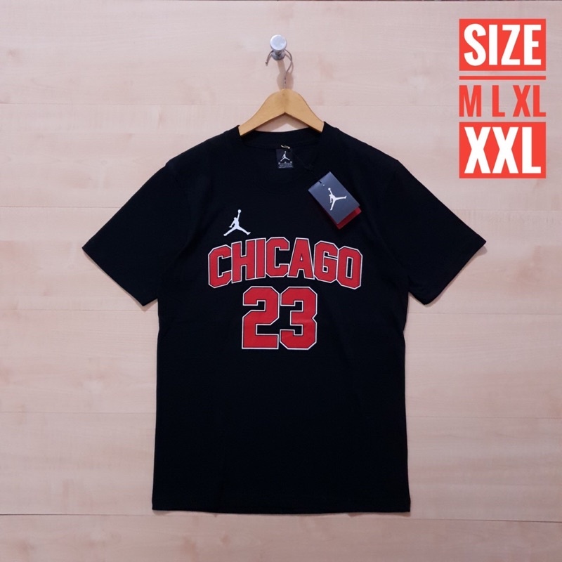 KAOS AIR JORDAN CHICAGO HITAM ORIGINAL FULL TAG LABEL