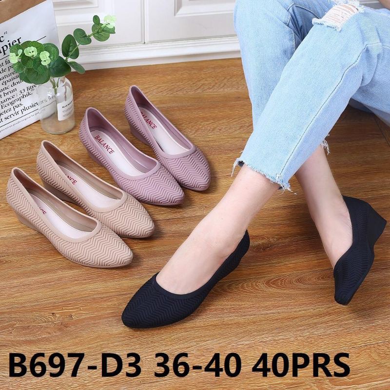 Sepatu Jelly Wedges B689-D3 import