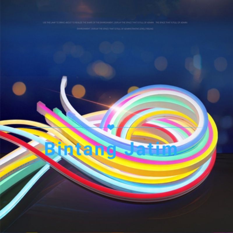 Lampu led neon flex 12v 5m /Led strip flexible 5m dc 12v IP65 waterproof