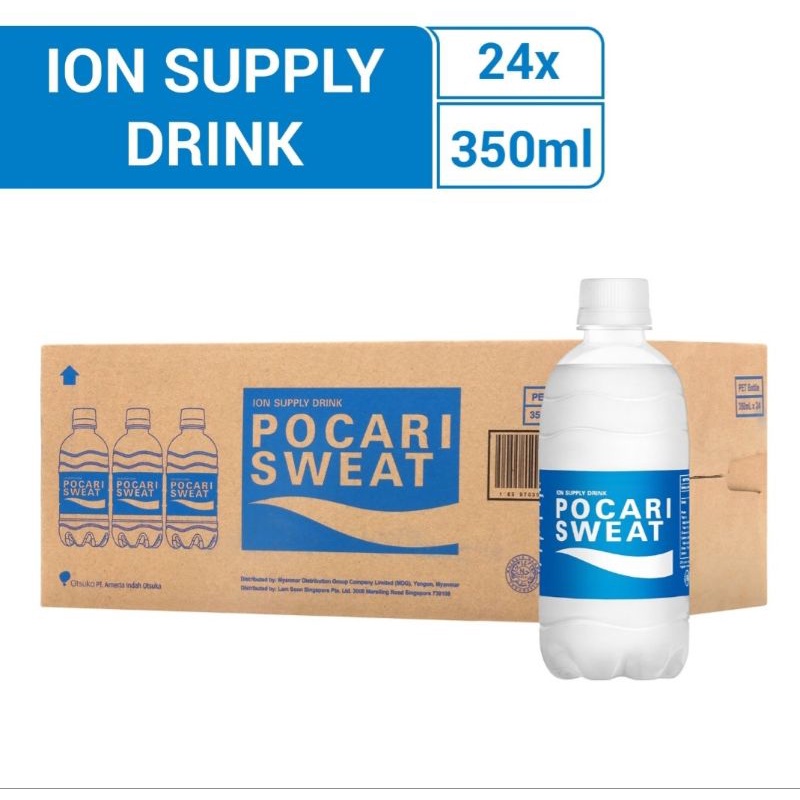 Jual Pocari Sweat Minuman Isotonik 350ml X 24 Botol 1 Dus Khusus Sameday Instant Shopee 