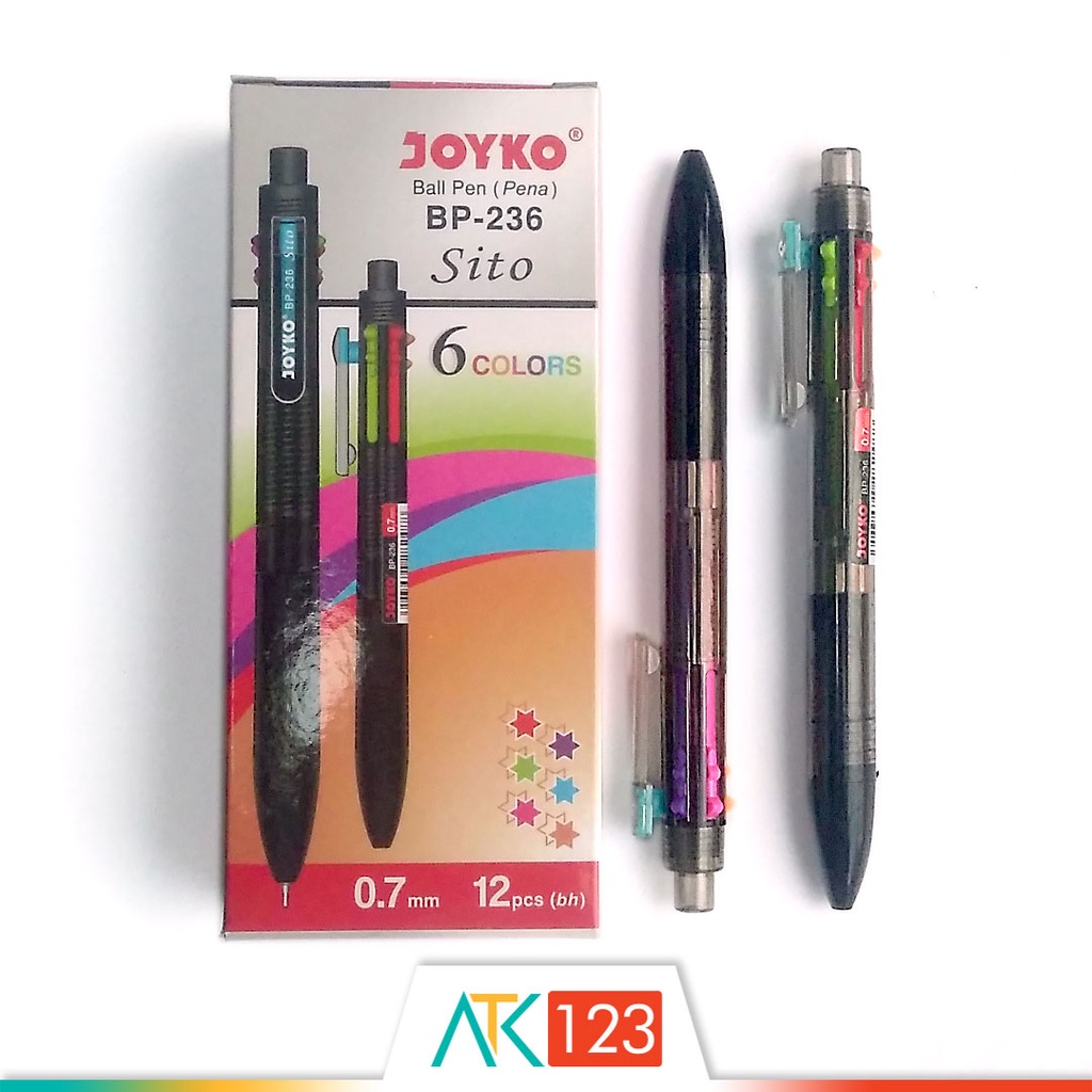 

Pulpen Joyko BP-236 Sito 6 Warna / Colours