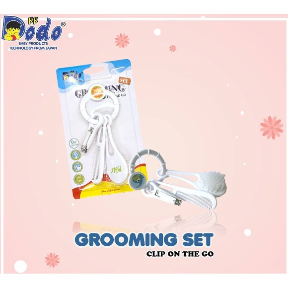 Grooming Set Isi 3 ( Sisir Bayi + Gunting Kuku ) BabyDodo BPA Free