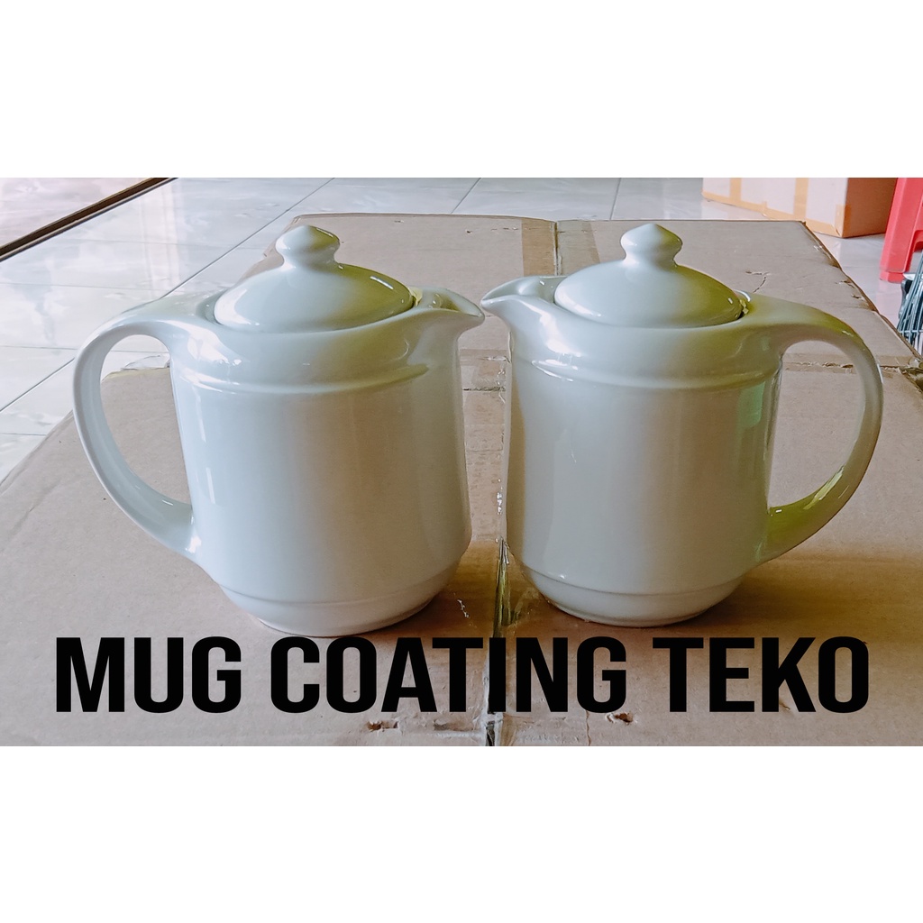 TEKO MINI COATING POLOS / MUG MINI TEKO PLOS COATING SIAP PRESS