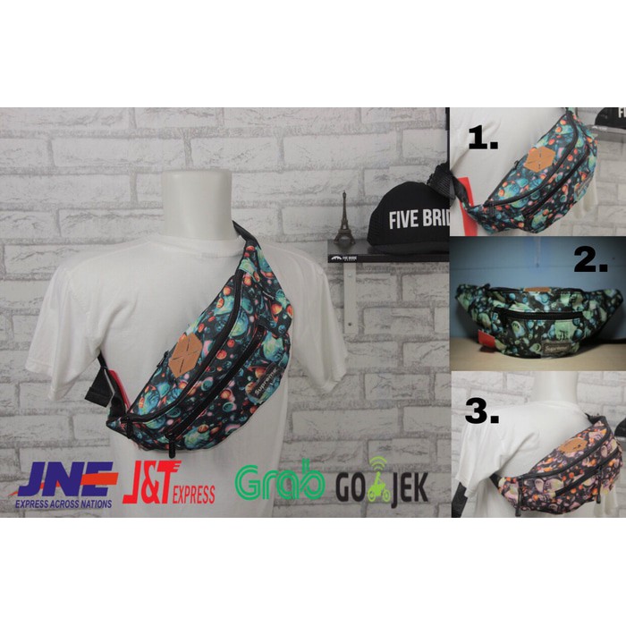 READY AVAILABLE PRODUK WAIST BAG CREW CROSS BODY HIP WAIST BAG PACK KAMER B8004R Tas Selempang Wais