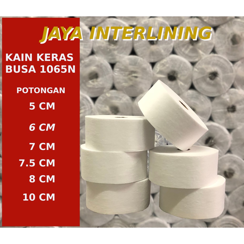 Kain Keras Interlining non Woven Busa Tanpa Lem Potongan GORDEN 1065N