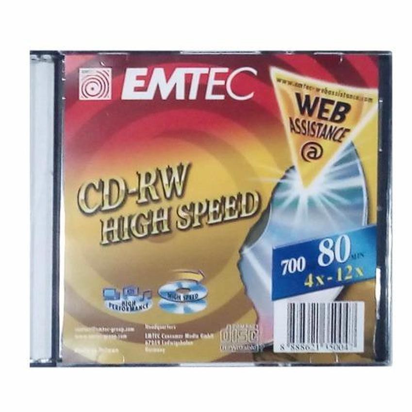 Emtec CD-RW High Speed - Silver FP 5 pcs ( 21701 )