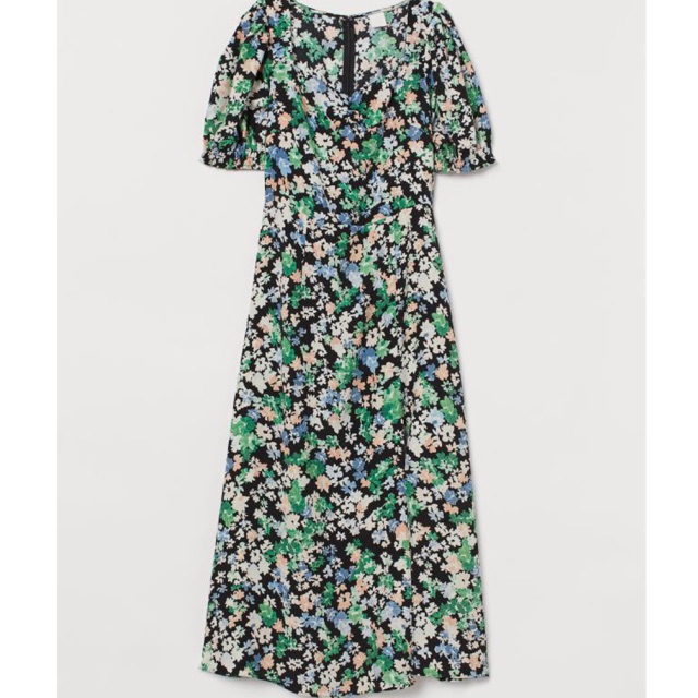 h and m white floral dress