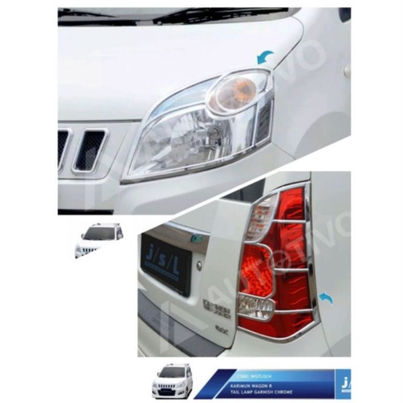 Paket Garnish Lampu Depan Belakang Karimun Wagon R