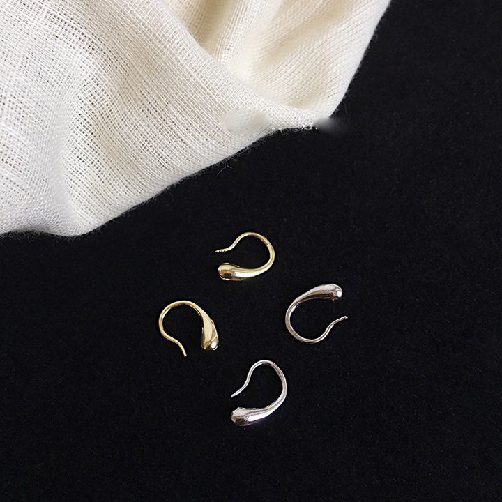 925 Silver Needle Stud Droplet Simple Minimalist Style Earring Jewelry