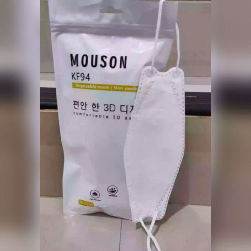 masker kf 94 putih mouson