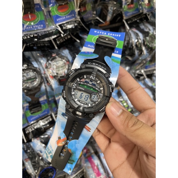 Jam tangan Digital Lasika Wateresistant/Jam tangan anti air